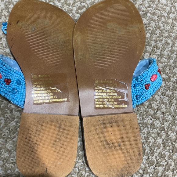 Vintage Boho Coral Sandals 39 8.5 - Picture 6 of 7